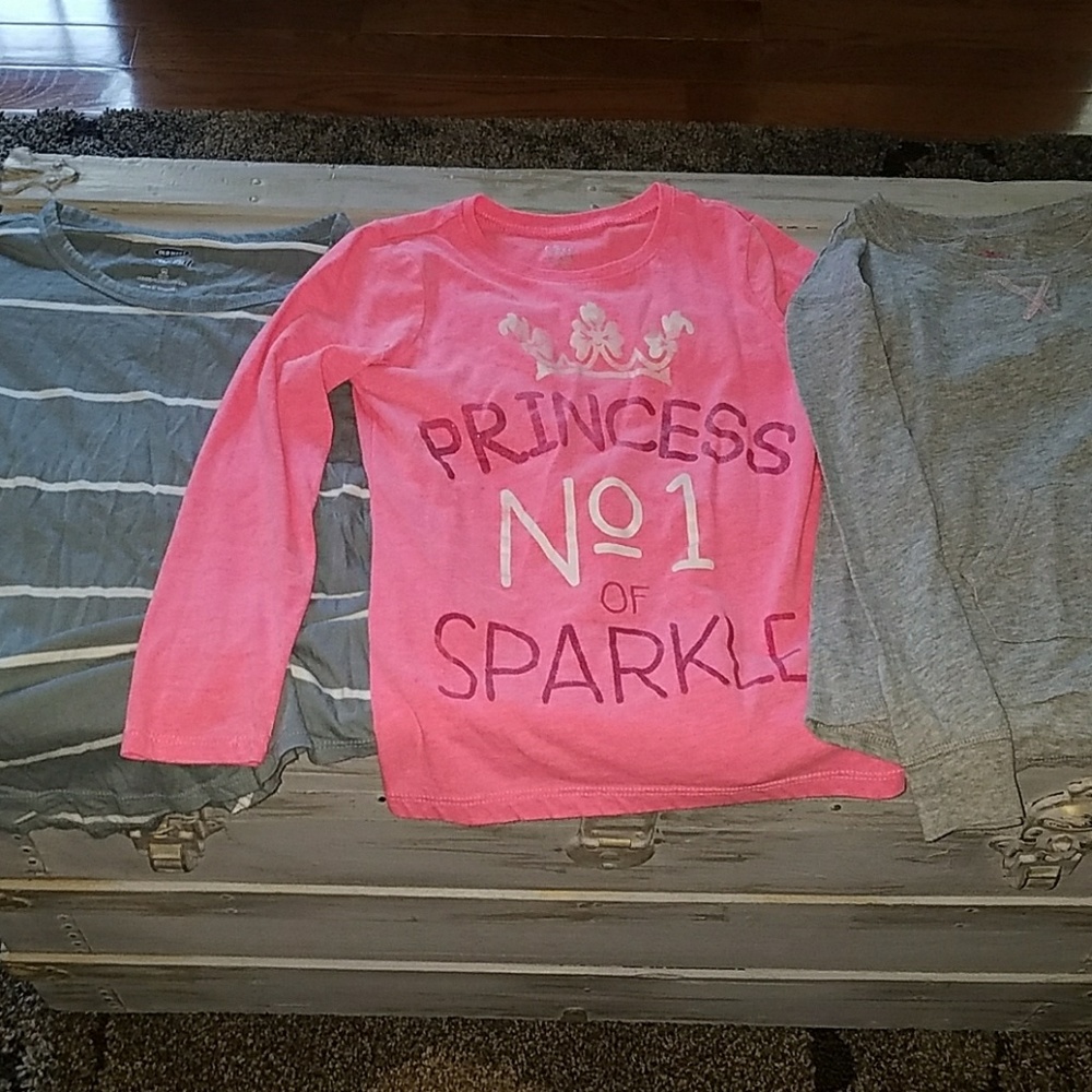 3 shirts girls size 7/8